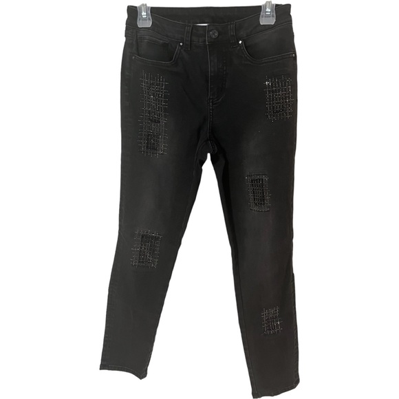 A black pair of Joseph Ribkoff jeans in size 6 - Picture 2 of 9